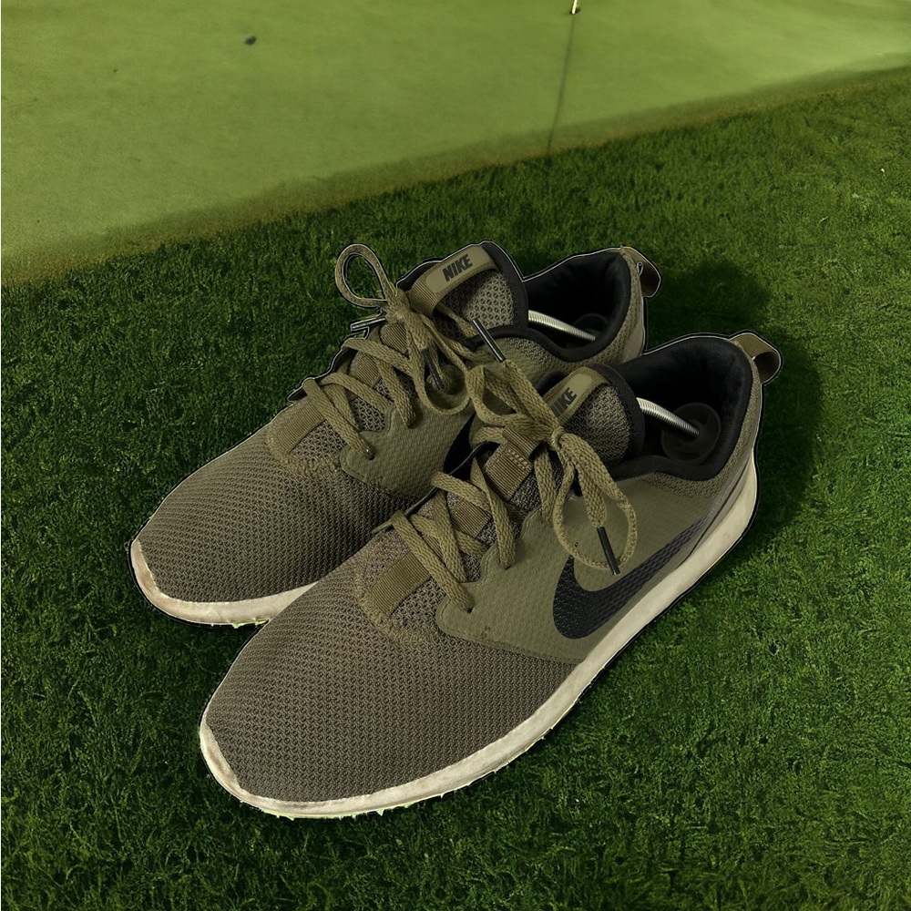 Nike‎ Roshe G Spikeless Golf Shoes Mens Size 12 Military Green